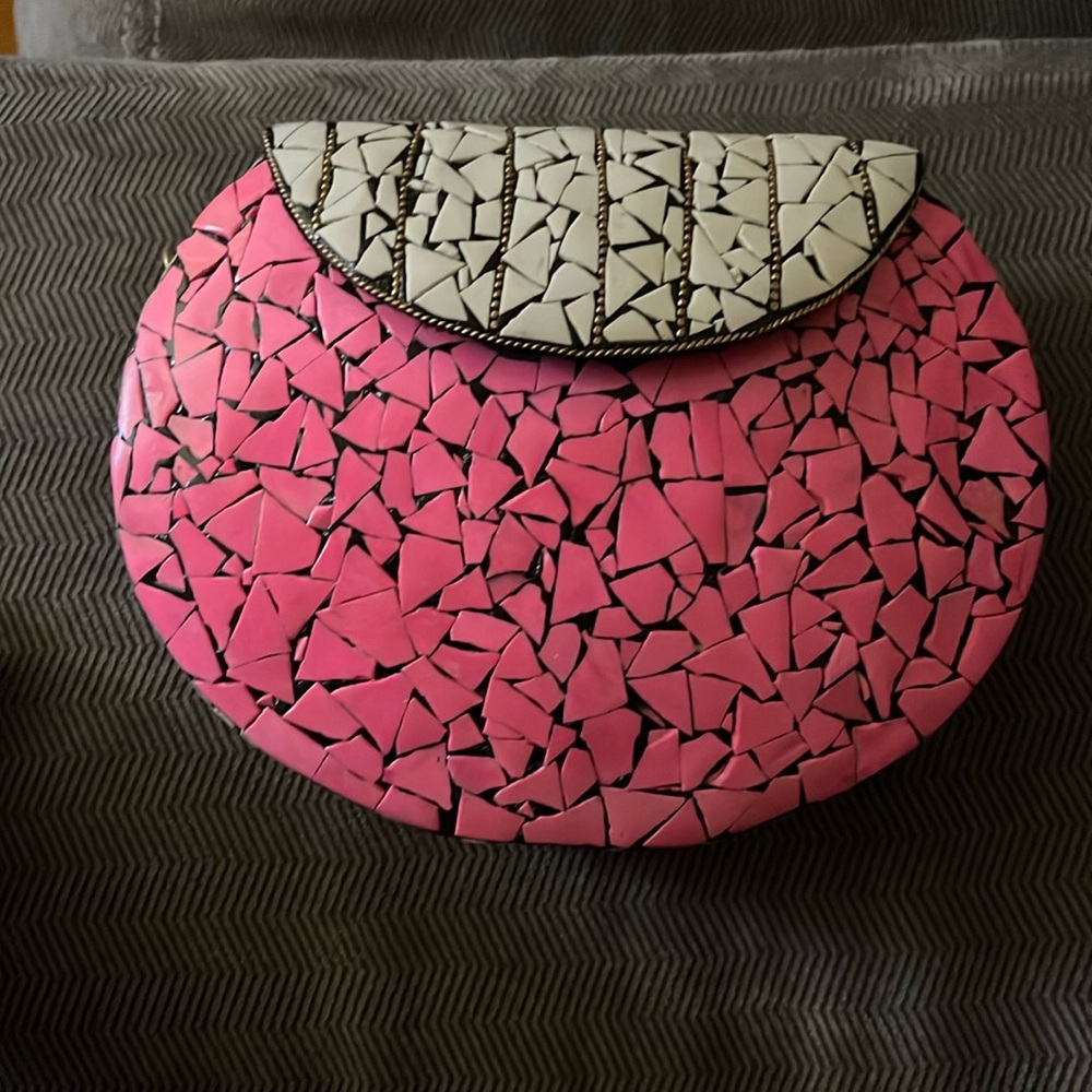 New Ramla hot pink mosaic bag